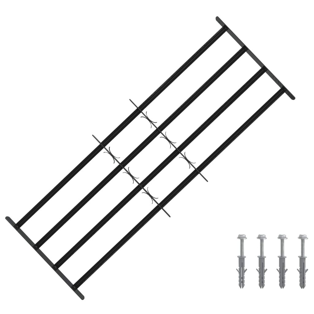 Turvaverkko ikkunoille, jossa on 4 poikkipalkkia 3 pcs