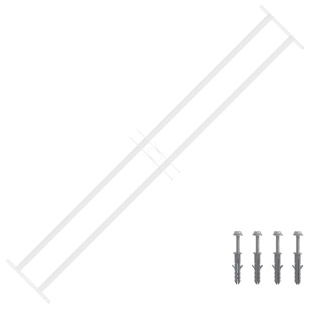 Ik windowin turva-aita kahdella poikkitangolla 3 pcs 93-174 cm