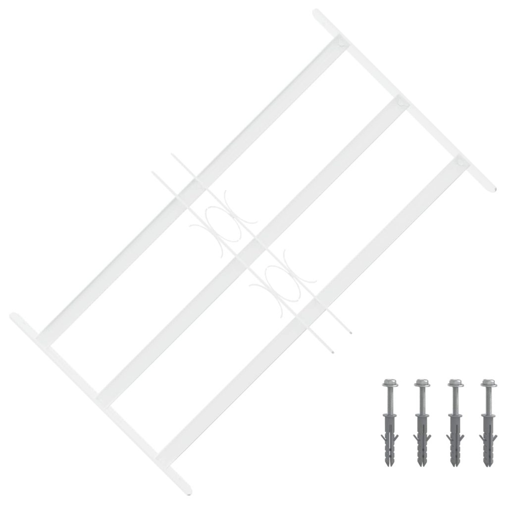Ikkunoiden turvaverkko 3 ristikkopalkilla 3 pcs 43-74 cm