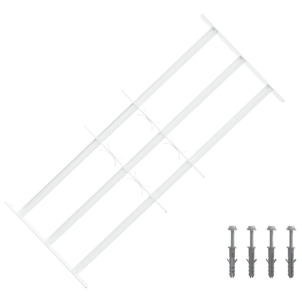 Ikkunoiden turvaverkko 3 ristikkopalkilla 3 pcs 63-114 cm