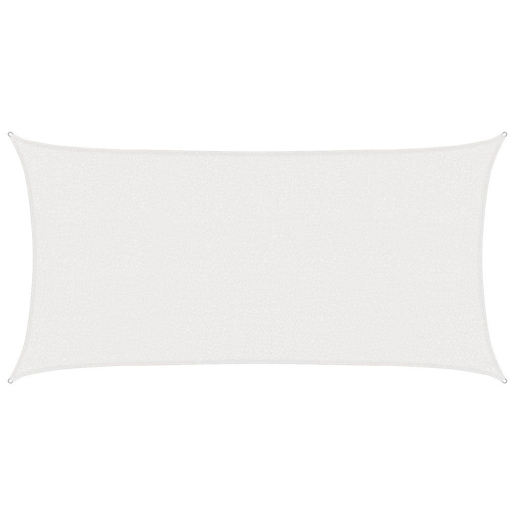 Aurinkovarjolaudat valkoinen 2,5 x 6 m HDPE