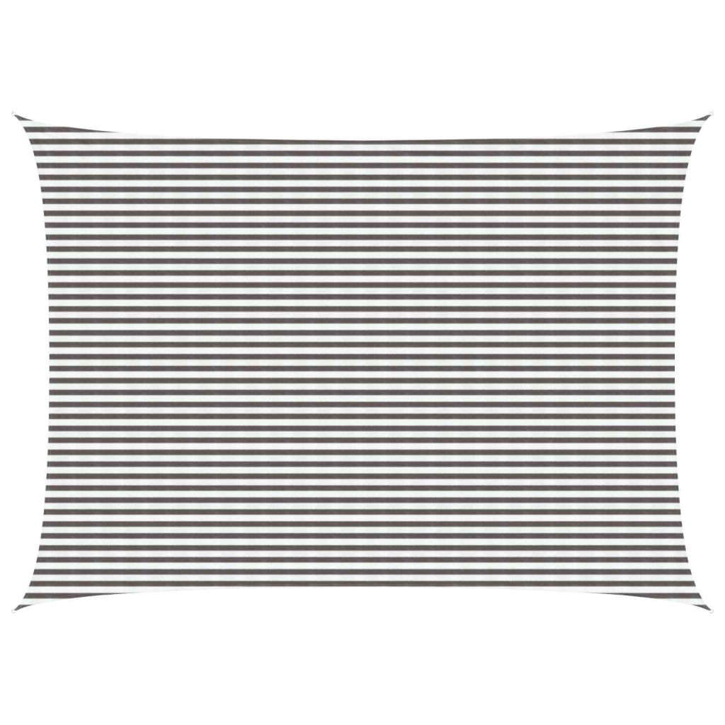 Aurinkovarjolaudat Vaaleanharmaa ja valkoinen 5 x 6 m HDPE