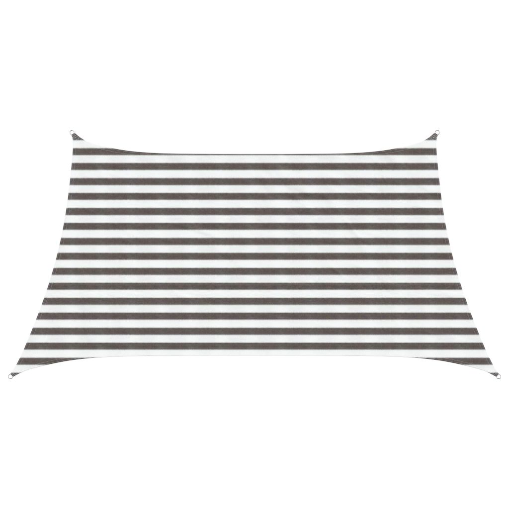 Aurinkovarjolaudat Vaaleanharmaa ja valkoinen 3 / 4 x 2 m HDPE