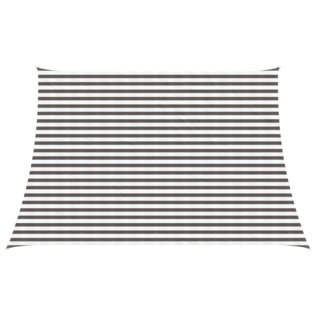 Aurinkovarjolaudat Vaaleanharmaa ja valkoinen 4 / 5 x 3 m HDPE