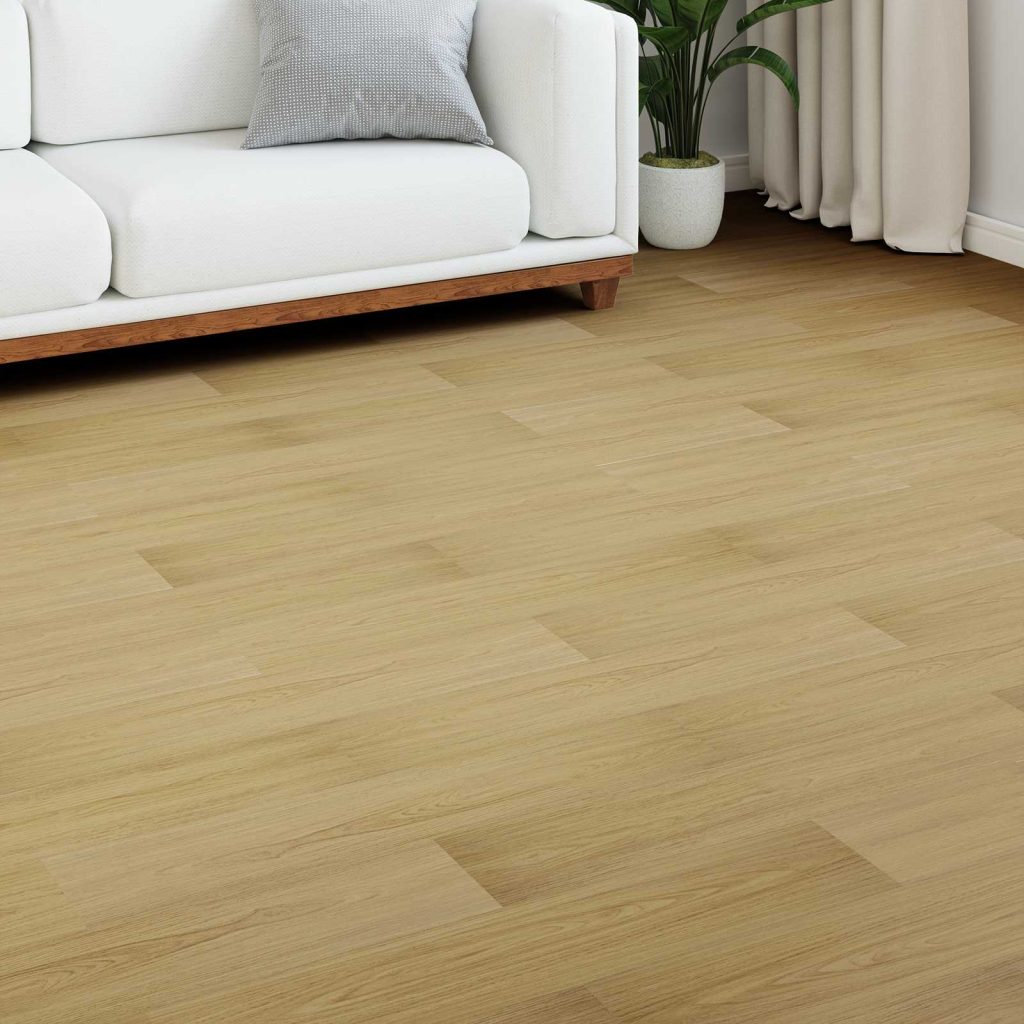Laminaattilattia 5 pcs Vaalea kerma 101 x 20 x 0,8 cm