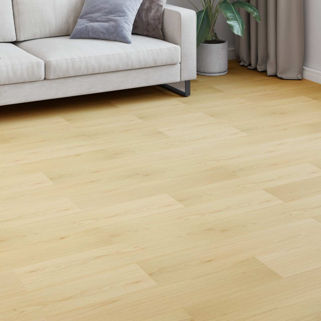 Laminaattilattia 15 pcs Pehmeä beige 101 x 20 x 0,8 cm