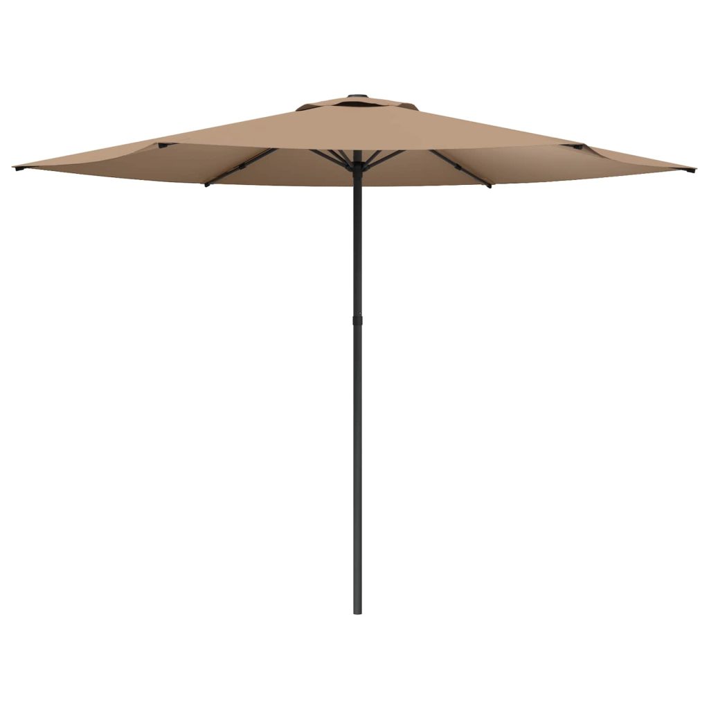 Puutarhavarjo 300 x 300 cm Polyesteri Suorakaide Taupe