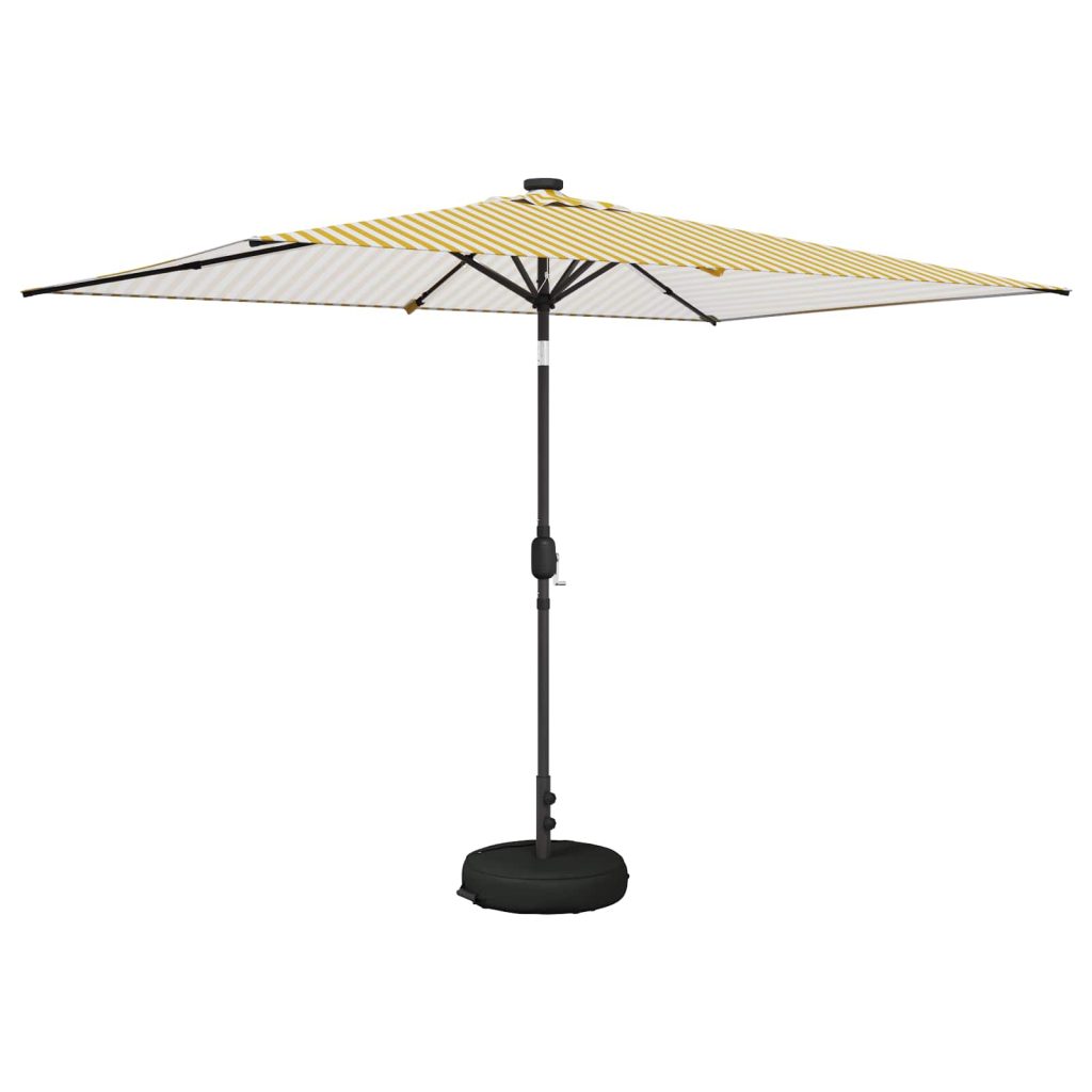 Puutarha Parasol LED Valoilla 200 x 300 cm Polyesteri