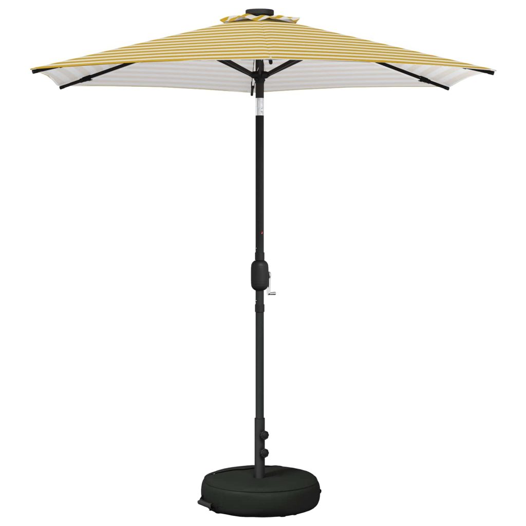 Puutarha Parasol LED Valoilla 230 x 230 cm Polyesteri