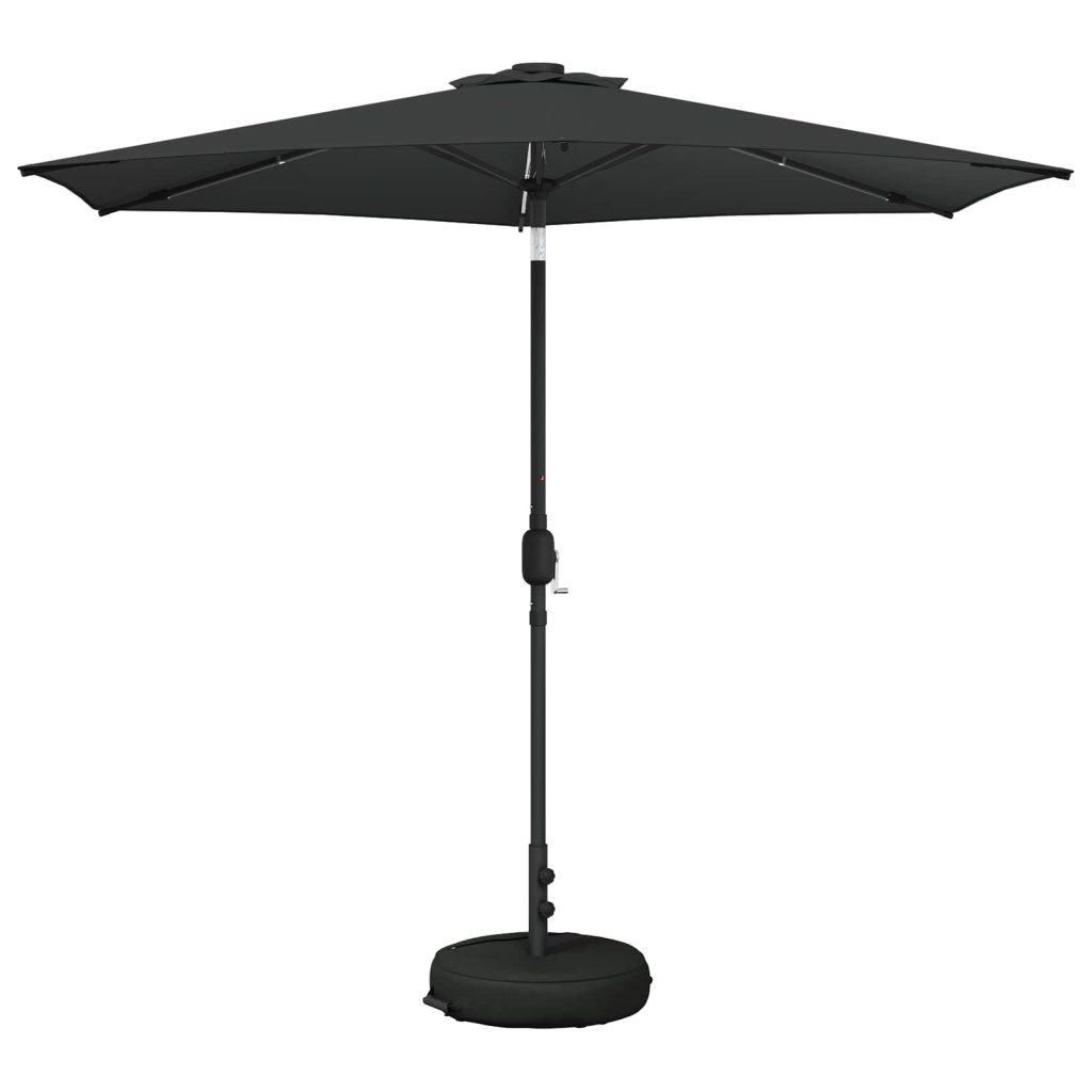 Puutarha Parasol LED Valoilla 270 x 270 cm Polyesteri