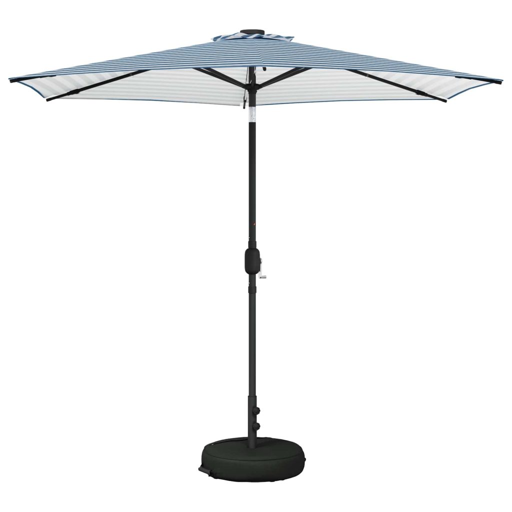Puutarha Parasol LED Valoilla 270 x 270 cm Polyesteri
