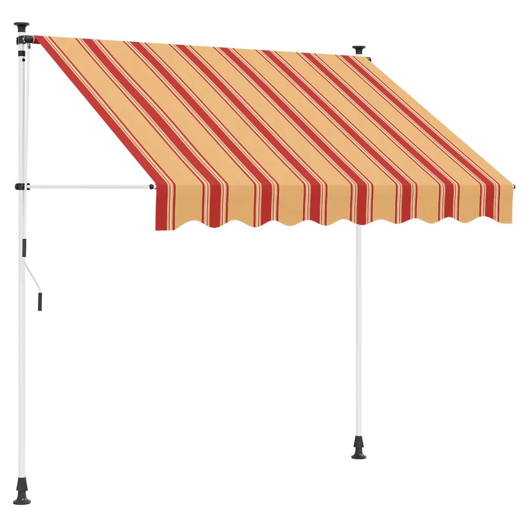 Manuaalinen vedettävä varjo Vaaleanharmaa 400 cm