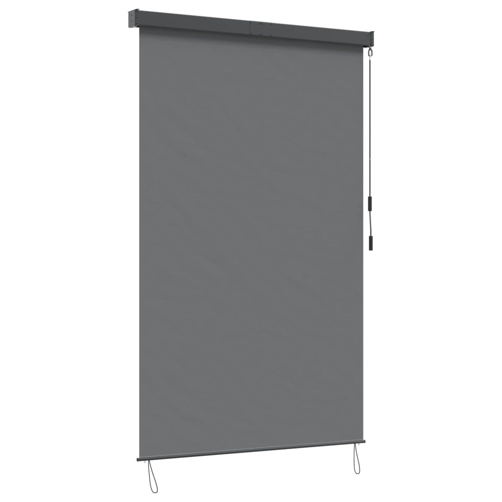 Rullaverho Vaaleanharmaa 100 x 250 cm Kangas ja Alumiini