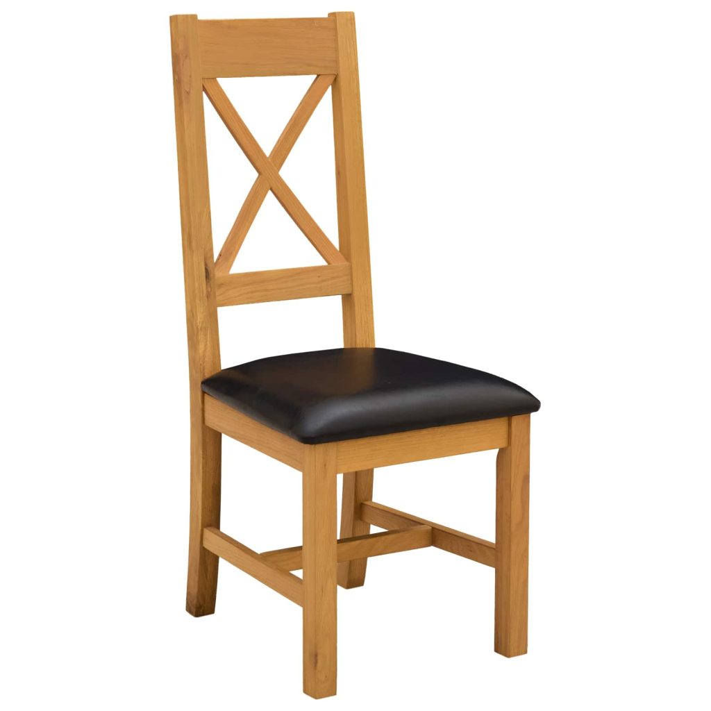 Ruokatuoli 2 pcs Mäntypuu Musta 45 x 54 x 105 cm