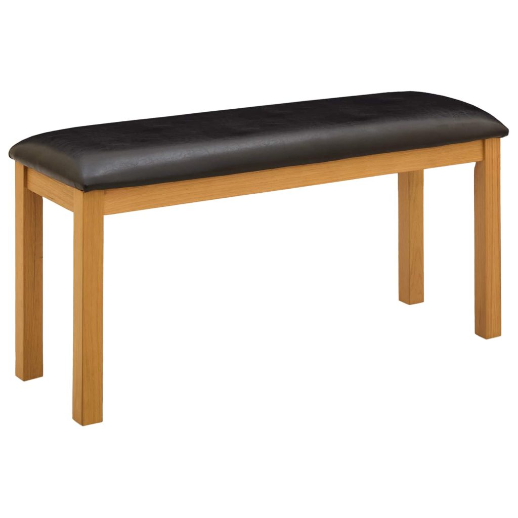 Ruokapenkki 95 x 32 x 45 cm Mäntypuu Musta