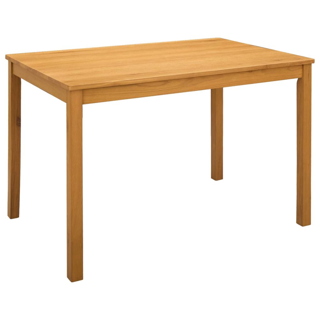 Ruokapöytä 110 x 75 x 75 cm Mäntypuu Luonnollinen Suorakaide