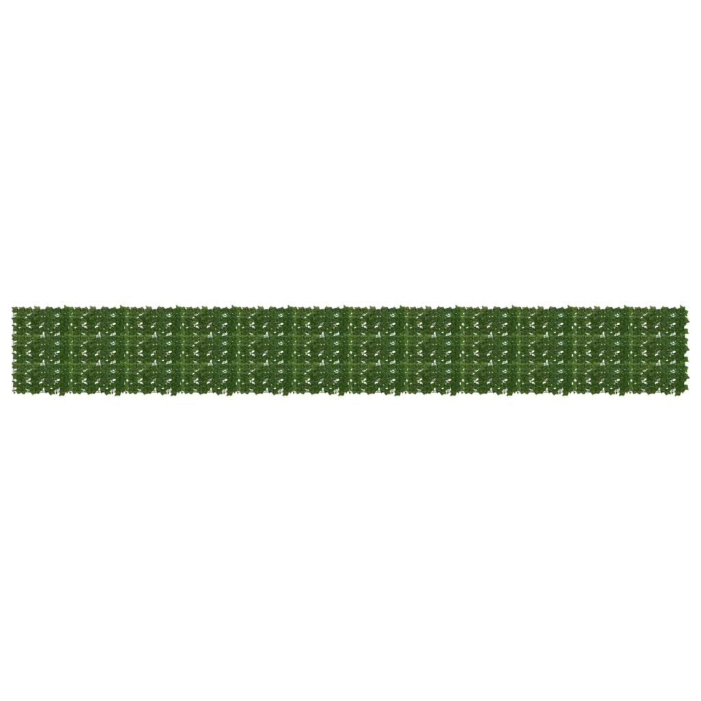 Parvekkeensuoja lehdillä Vihreä 600 x 75 cm