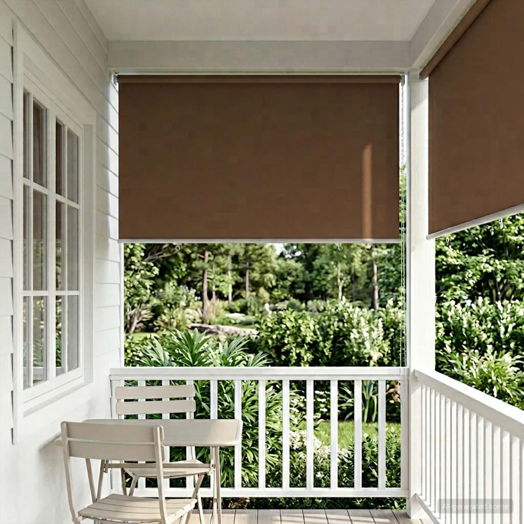 Rullaverho UV-suojaus Taupe 140 x 140 cm Polyesteri