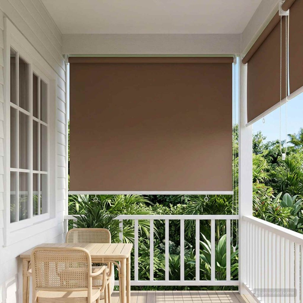Rullaverho UV-suojaus Taupe 80 x 230 cm Polyesteri