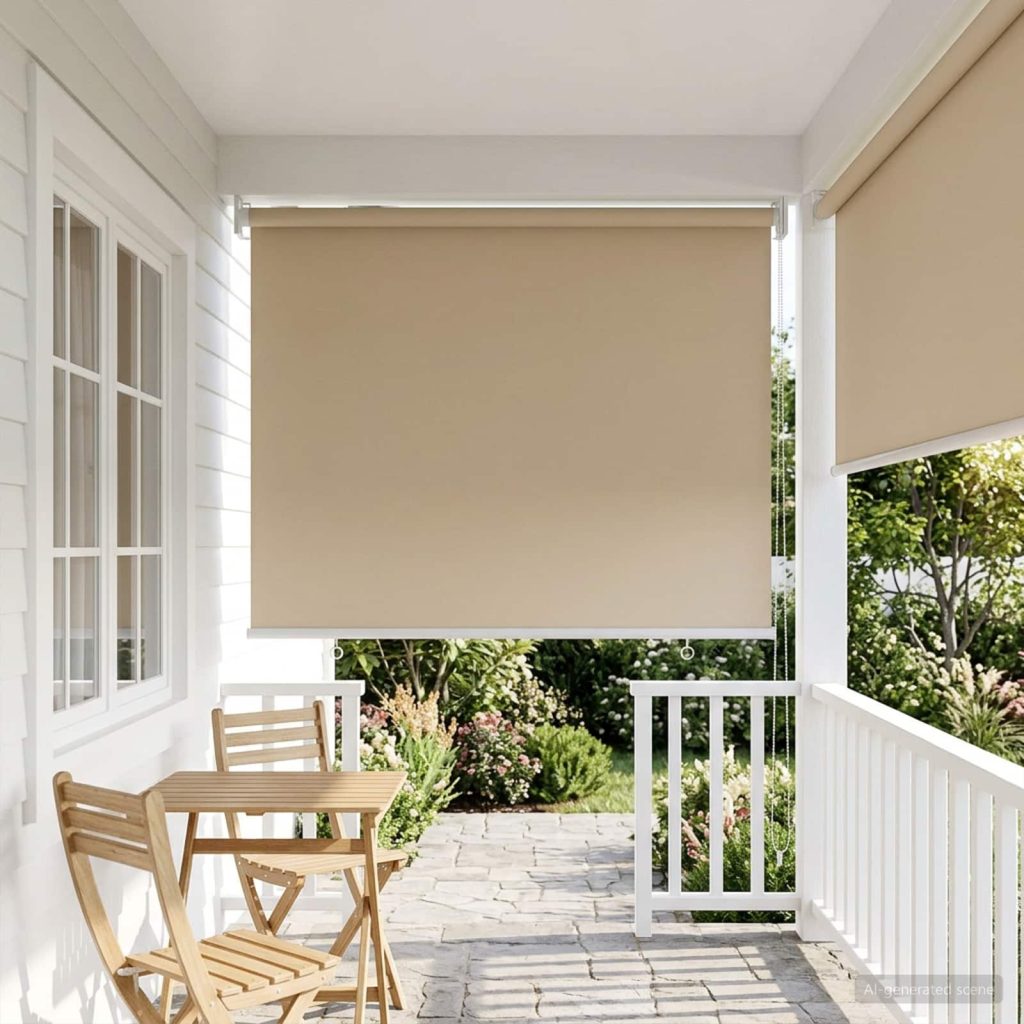 Rullaverho UV-suojaus Beige 100 x 140 cm Polyesteri