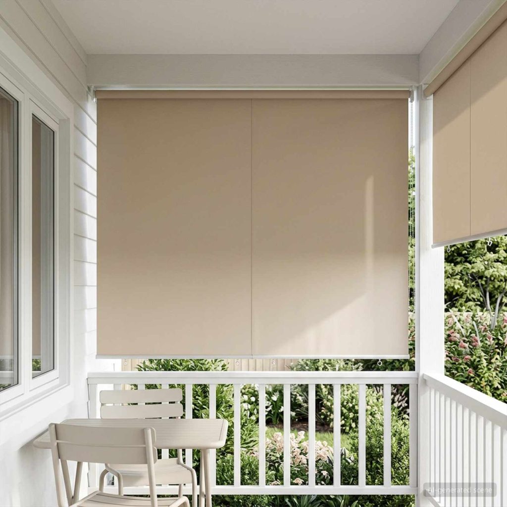 Rullaverho UV-suojaus Beige 180 x 140 cm Polyesteri