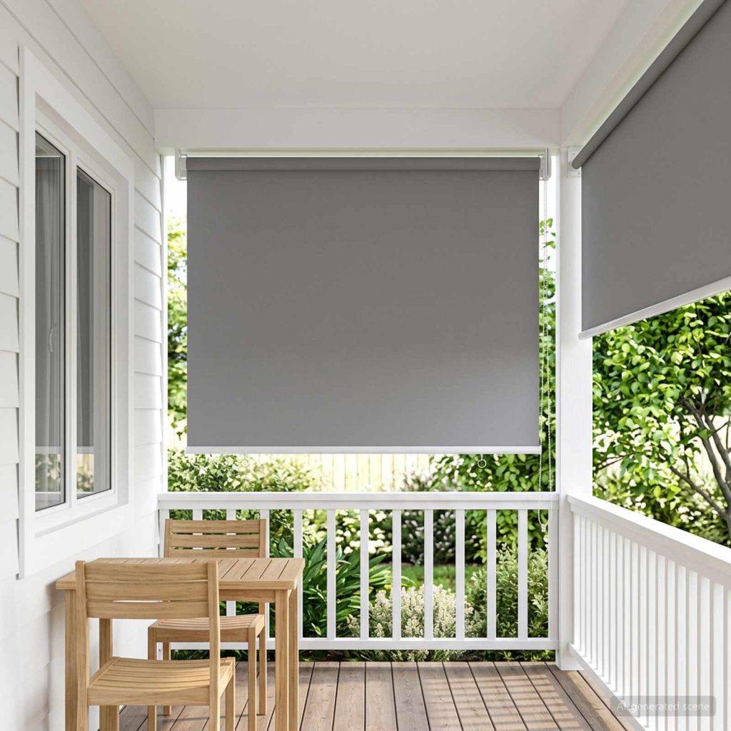 Rullaverho UV-suojaus Vaaleanharmaa 60 x 140 cm Polyesteri