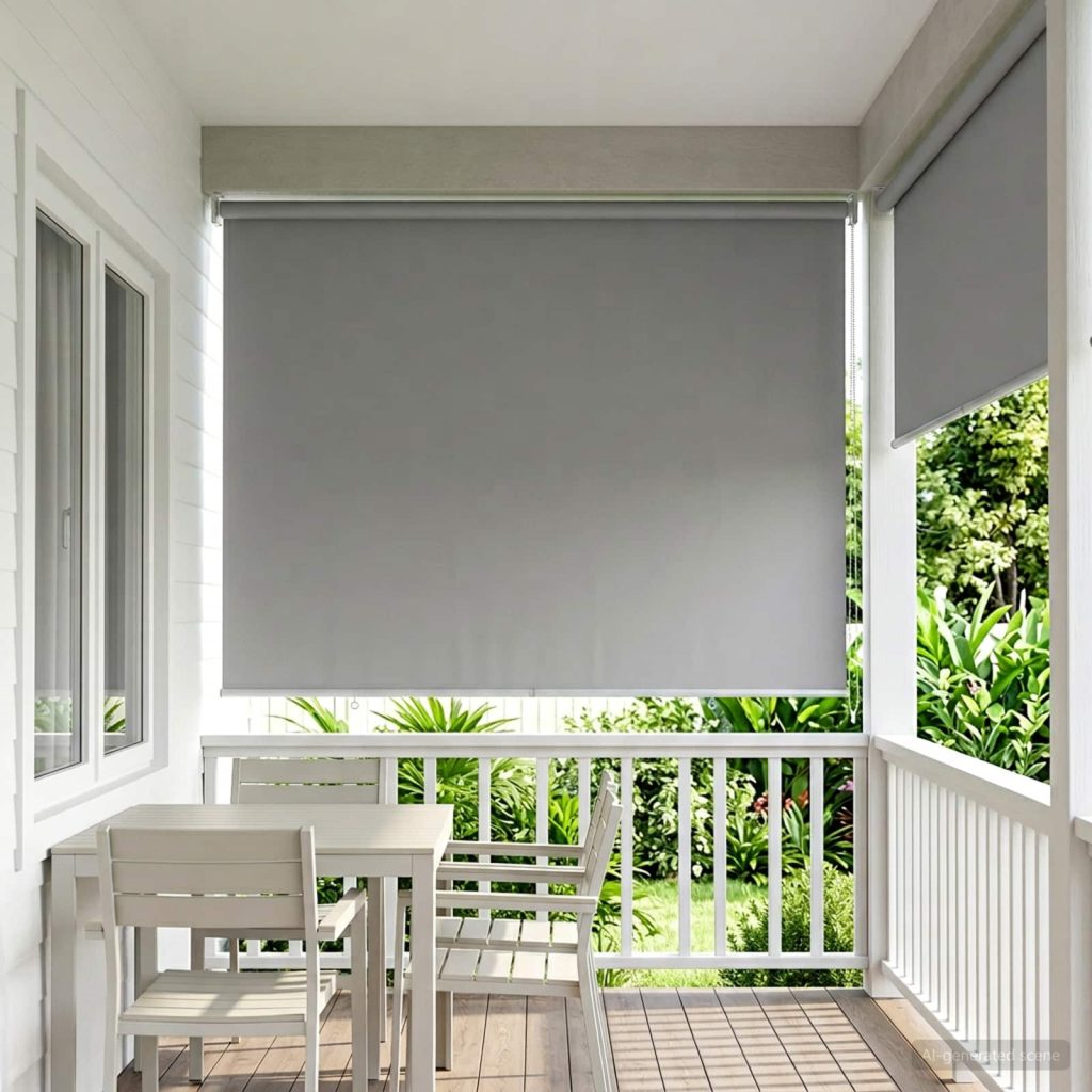 Rullaverho UV-suojaus Vaaleanharmaa 120 x 230 cm Polyesteri