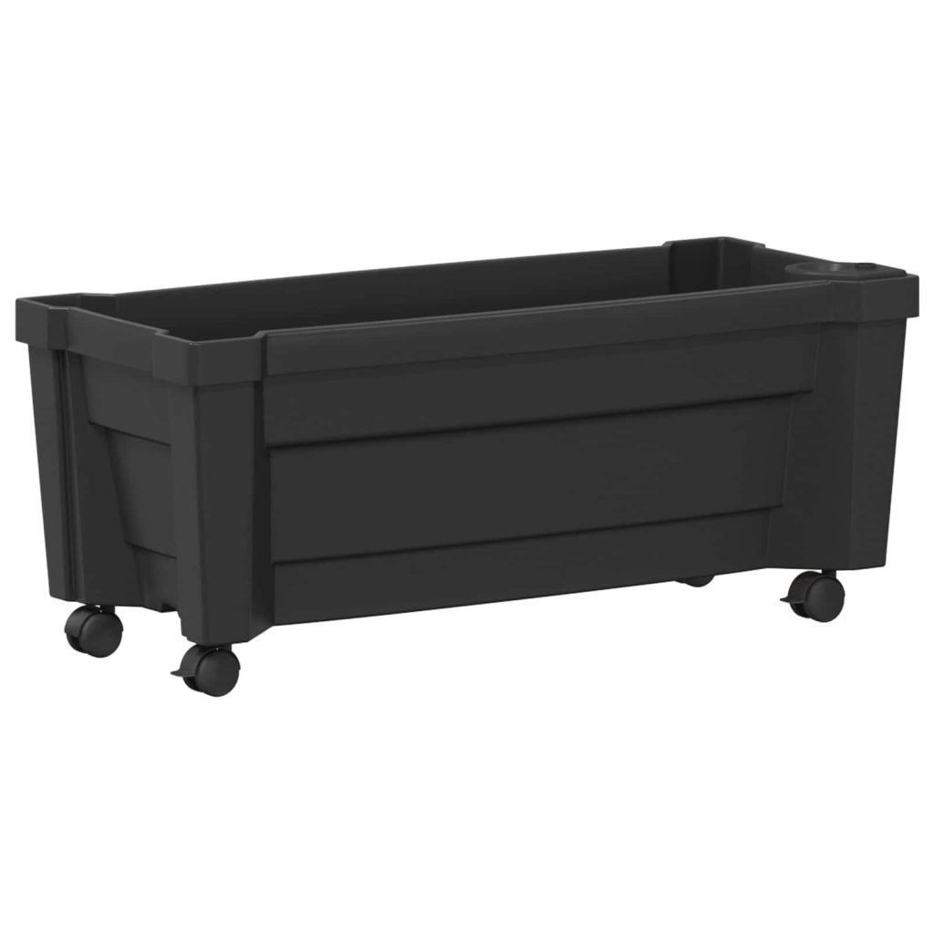 Calypso-istutus pyörillä Antrasiitti 79 x 35 x 33 cm PP
