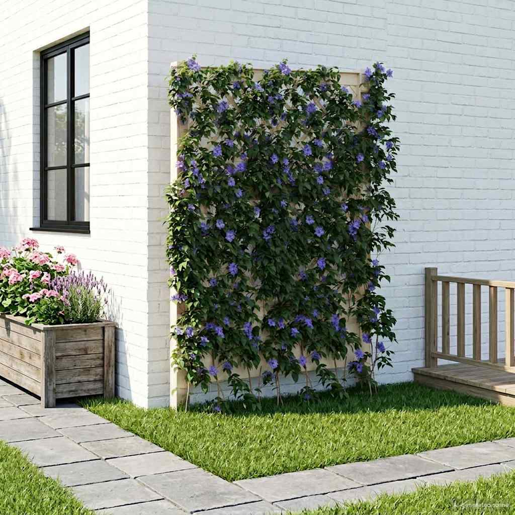 Trellis piikillä valkoinen 99 x 6 x 165 cm PP