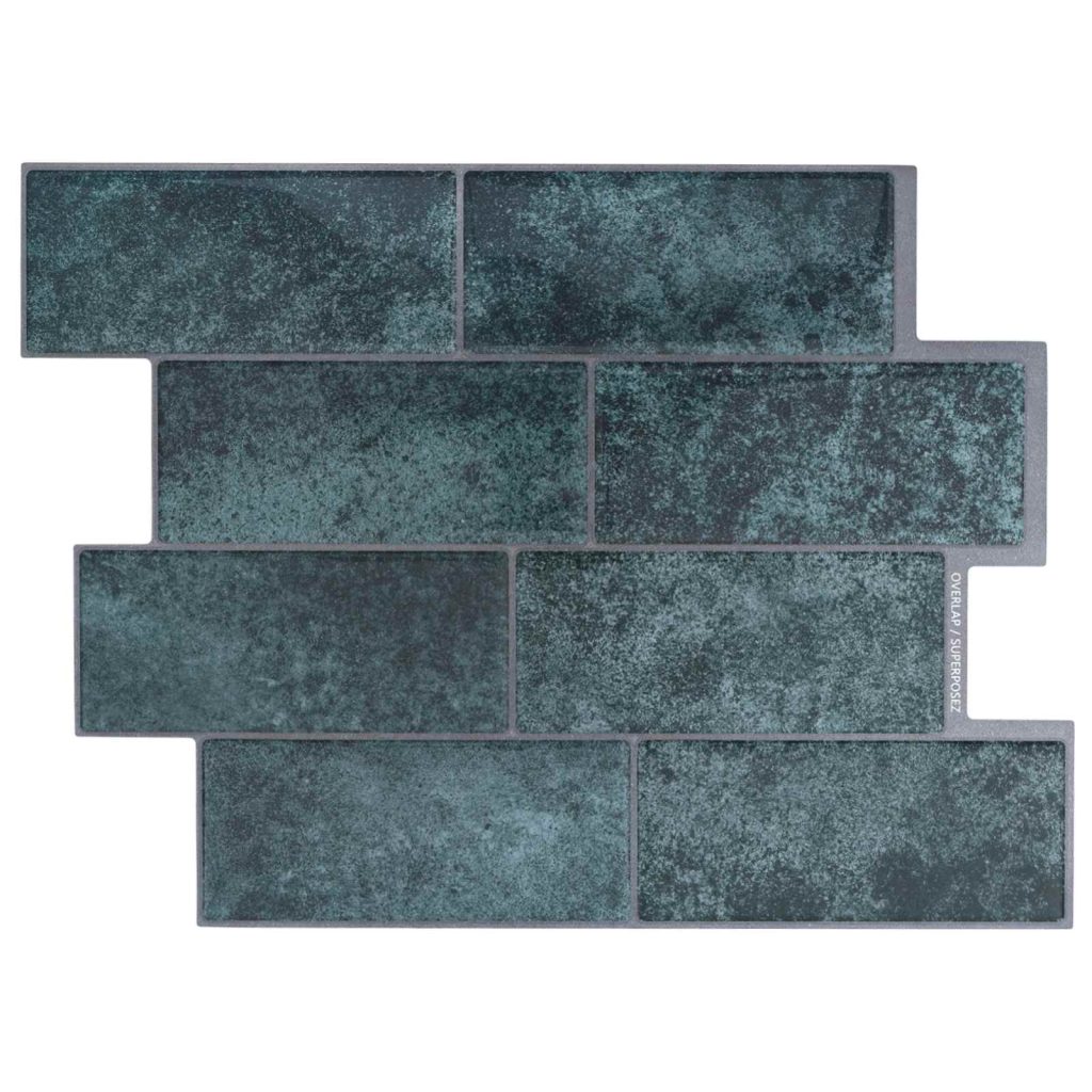 Metrolaatta 10 pcs Sinivihreä 29 x 21 cm Polyuretaani ja PET