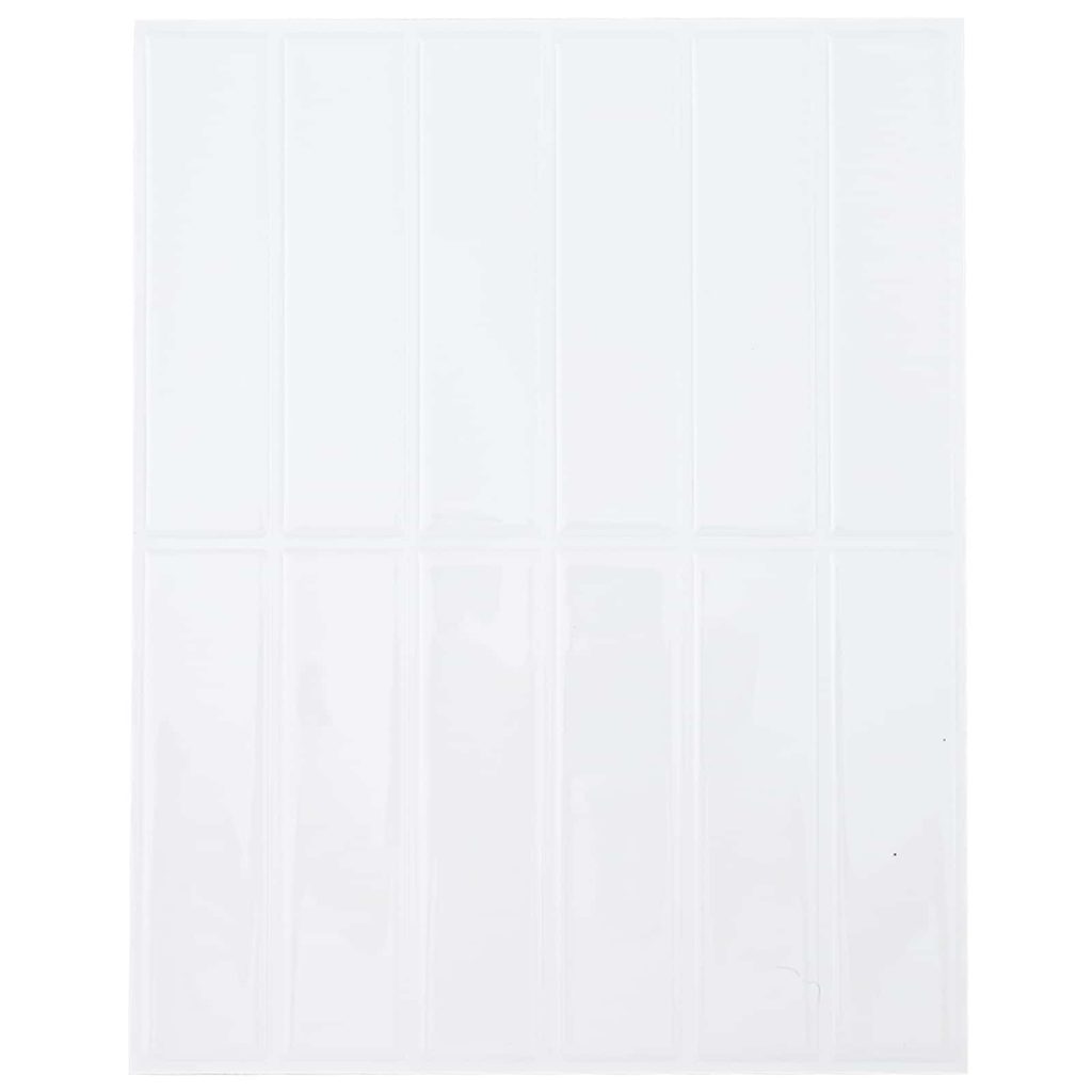 Suorakulmainen laatta 20 pcs valkoinen 29 x 23 x 0,08 cm