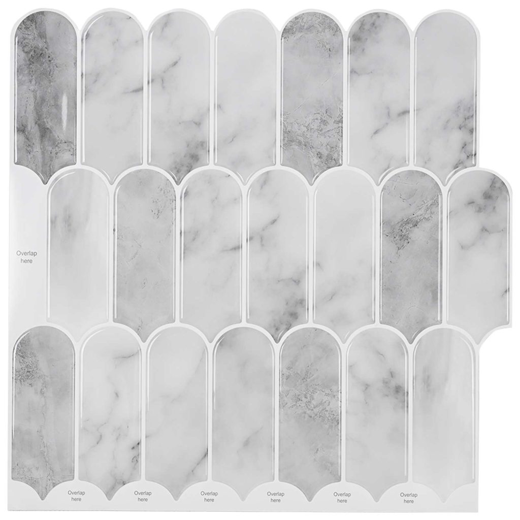 Höyhen laatta 50 pcs Harmaa marmori 30 x 30 cm