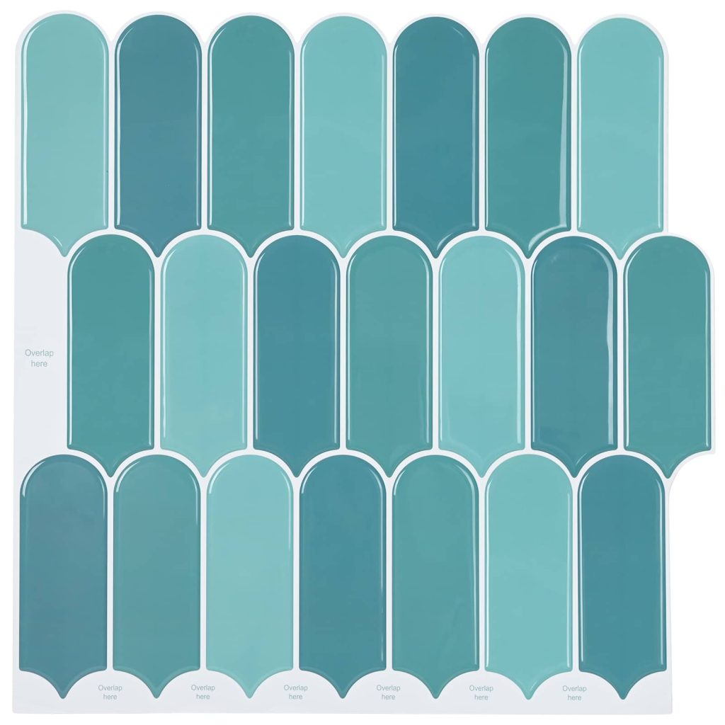 Höyhen laatta 10 pcs Sininen 30 x 30 cm Polyuretaani ja PET