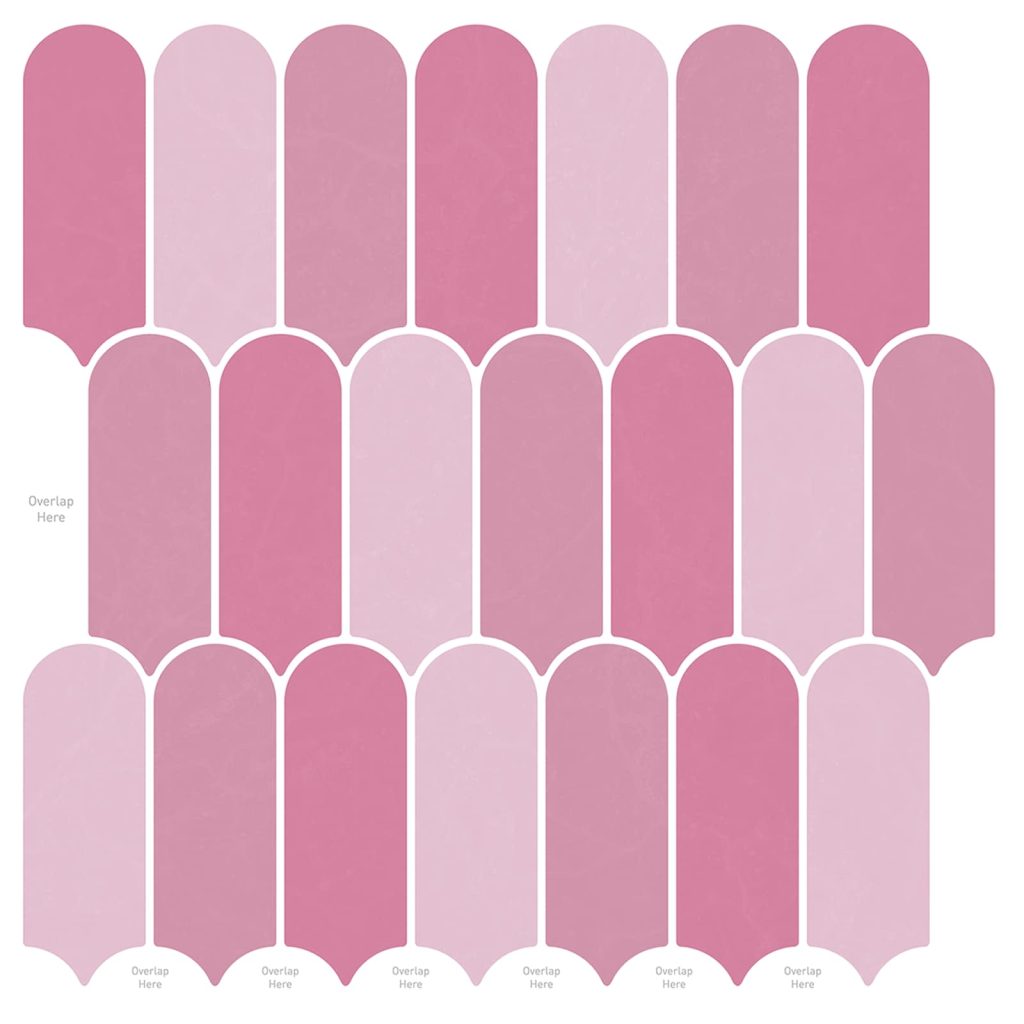 Höyhen laatta 10 pcs Vaaleanpunainen 30 x 30 cm
