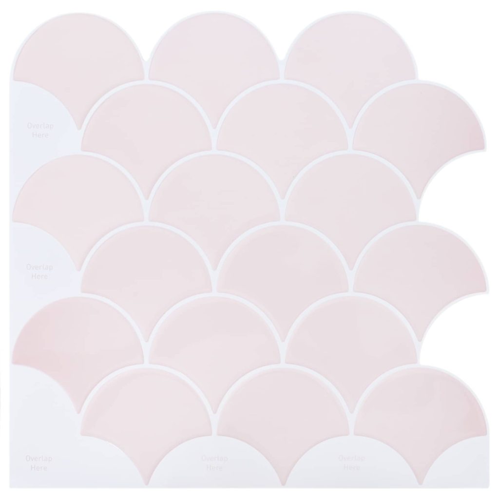 Kala-asteikko laatta 50 pcs Vaaleanpunainen 30 x 30 cm