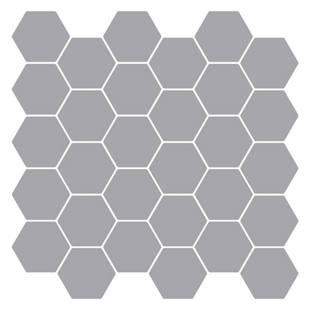 Heptagonaalinen laatta 10 pcs Harmaa 30 x 30 cm