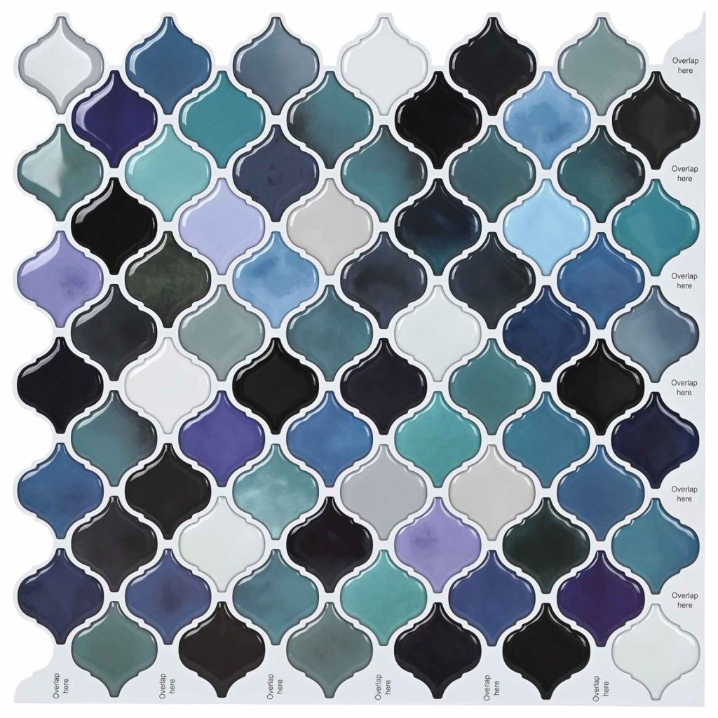 Lanturn-laatta 50 pcs Sinivihreä 27 x 27 cm Polyuretaani ja PET