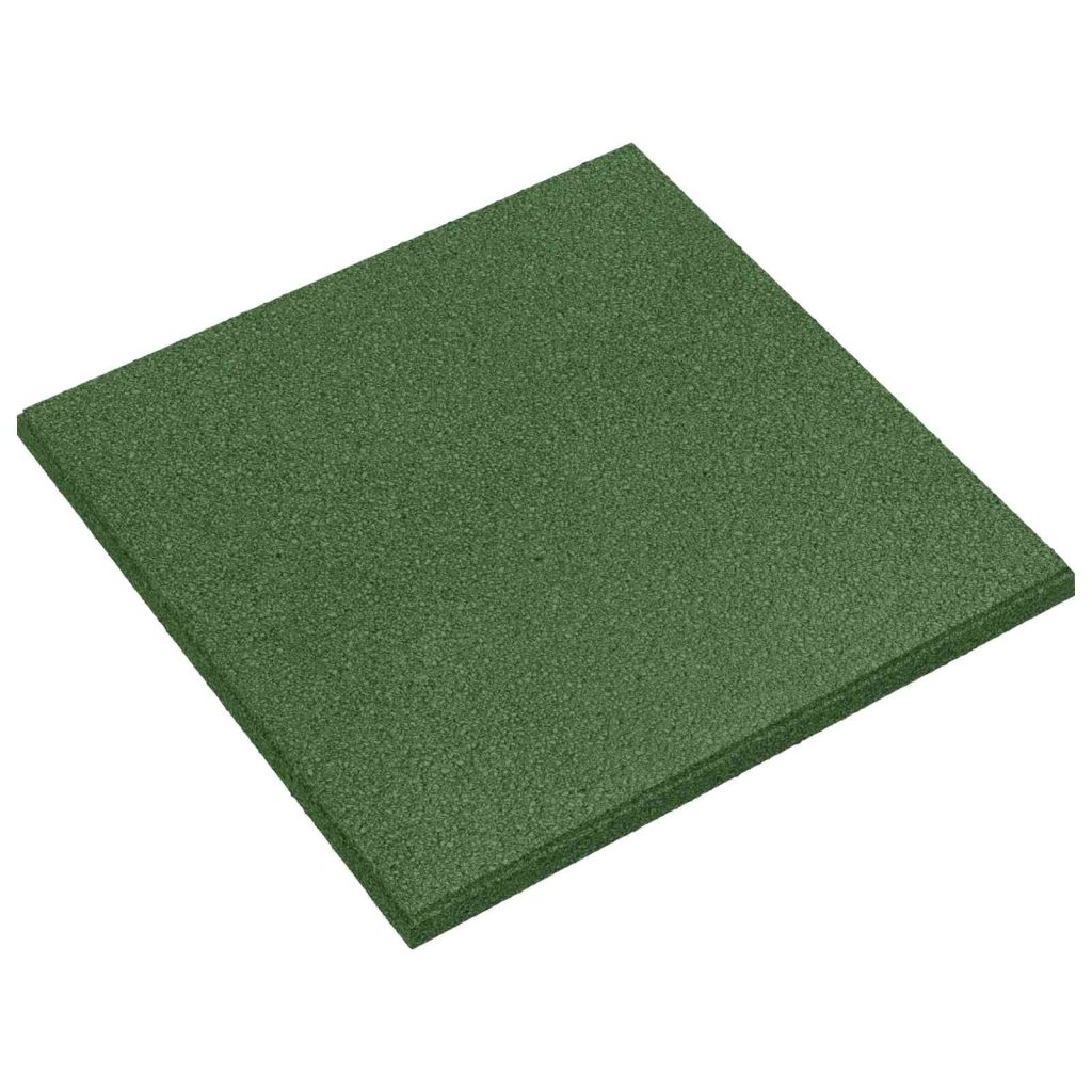 Pudotussuojauslaatat 6 pcs Vihreä 50 x 50 cm Kumi