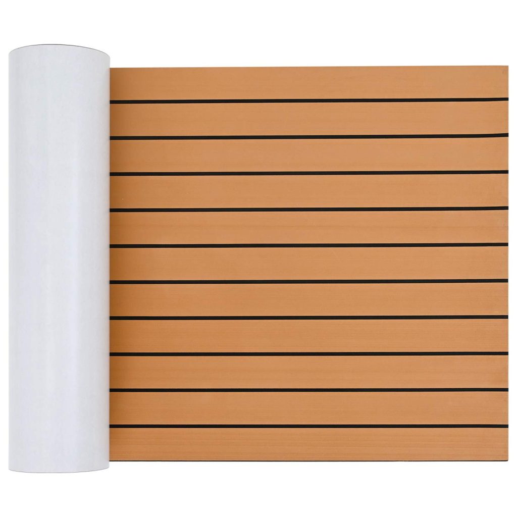 Venealusta Raidallinen Ruskea ja musta 240 x 60 cm EVA