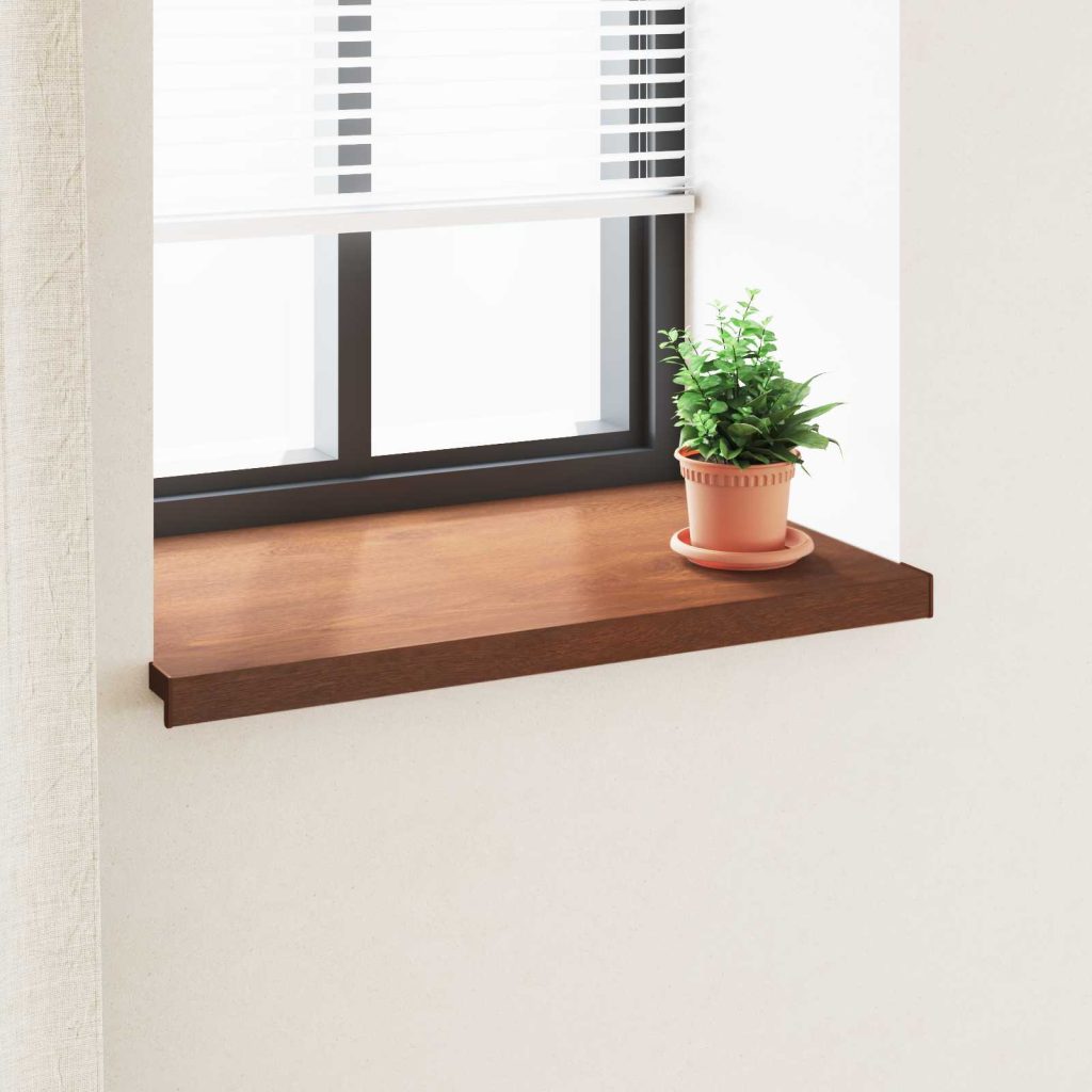 Ikkunakynnys Ruskea puu 60 x 50 x 4,5 cm Polyvinyylikloridi