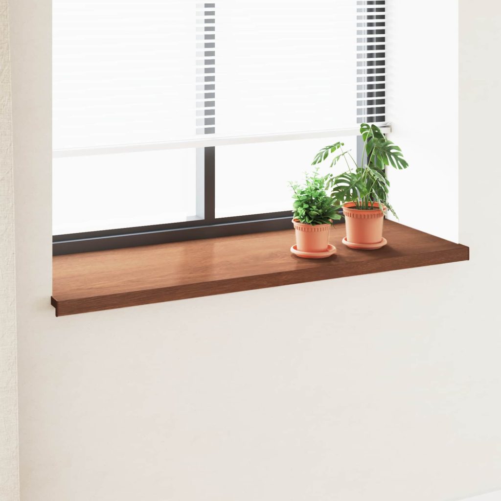 Ikkunakynnys Ruskea puu 140 x 50 x 4,5 cm Polyvinyylikloridi