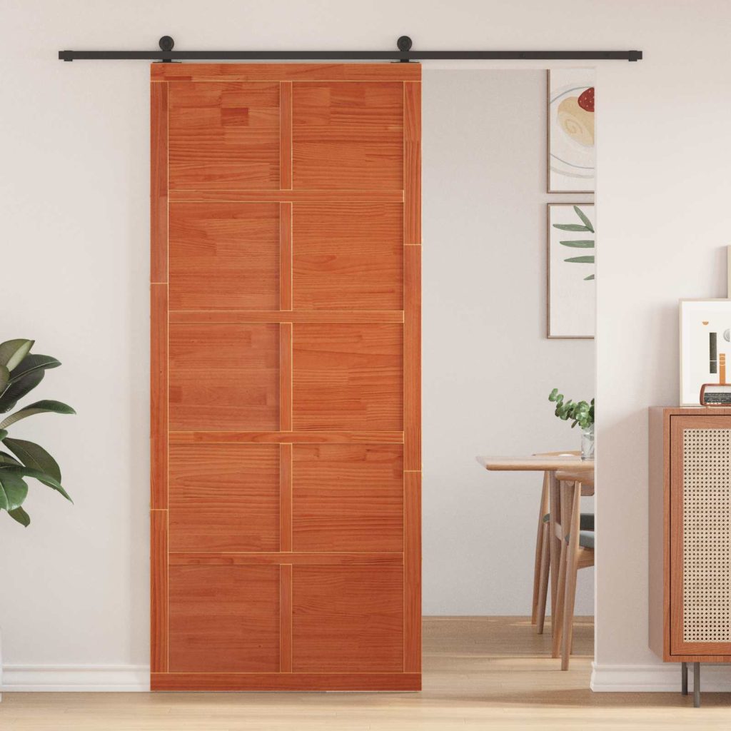 Ladon Ovi Vahanruskea 80 x 2,5 x 208 cm Täysi mänty