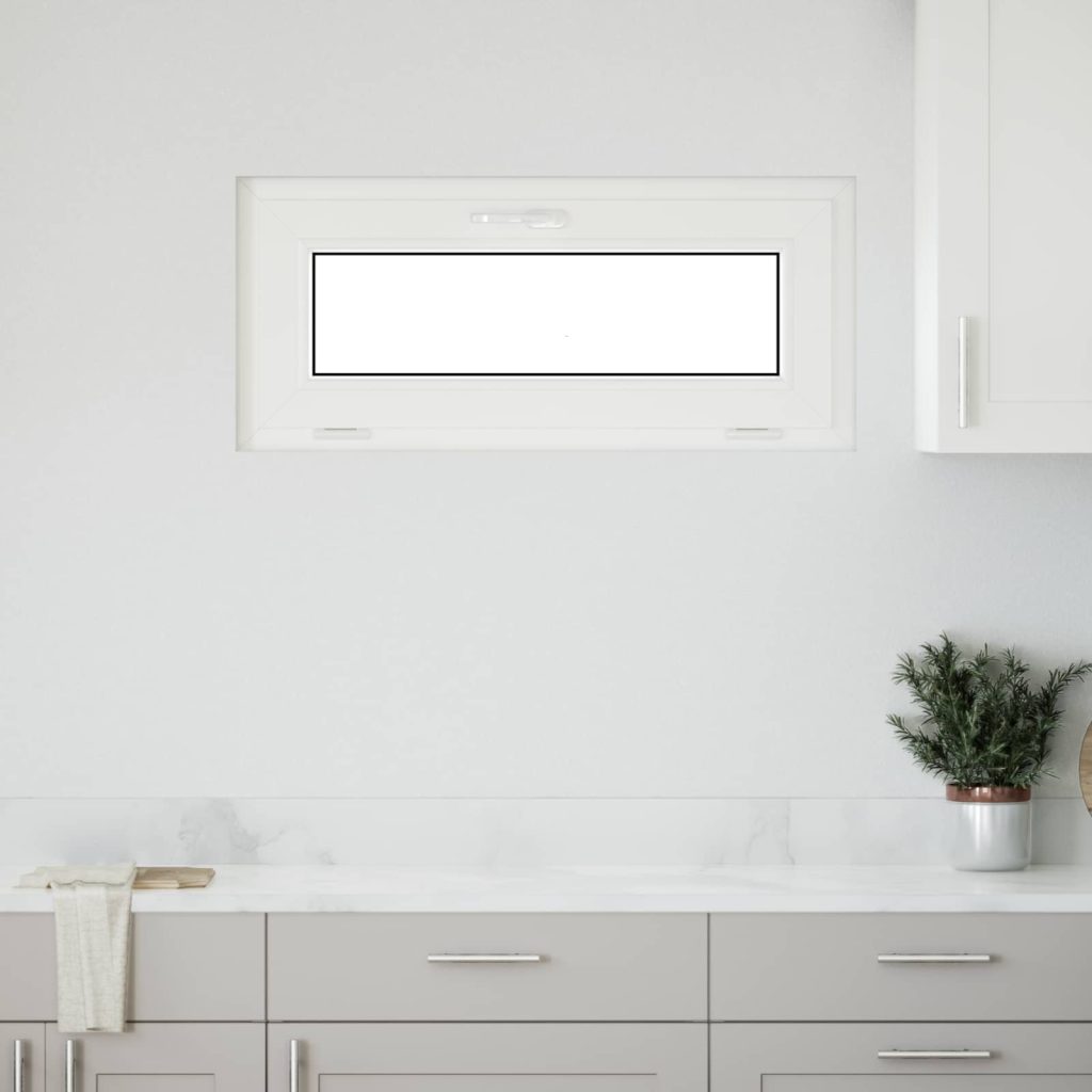 Kellari-ikkuna RISOR 90 x 40 cm PVC ja lasi Antrasiitti