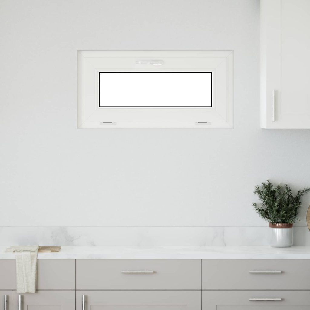 Kellari-ikkuna RISOR 80 x 40 cm PVC ja lasi Antrasiitti