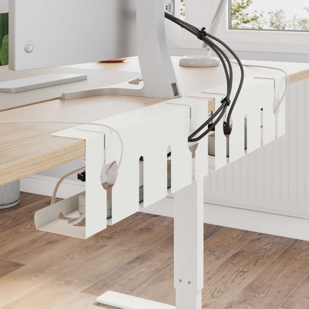 Työpöydän alle asetettava kaapelinhallintalokerikko 2 pcs