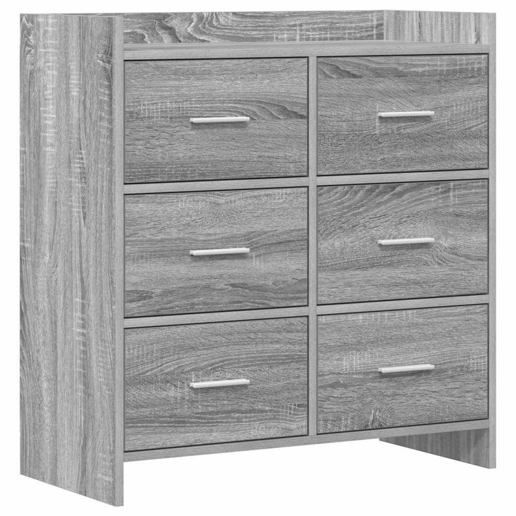 Sivupöytä Harmaa Sonoma 75 x 33 x 80 cm Tekninen puu