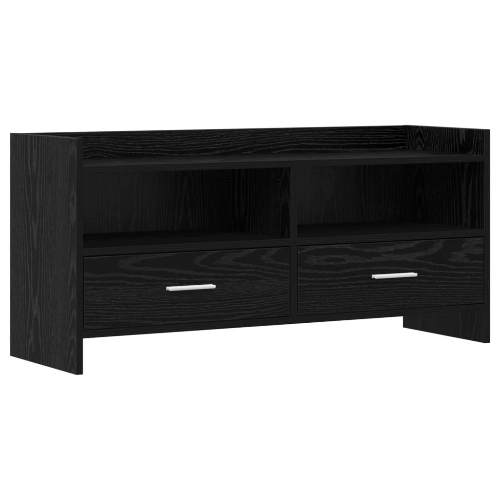TV-kaappi 100 x 33 x 47 cm Musta tammi Tekninen puu