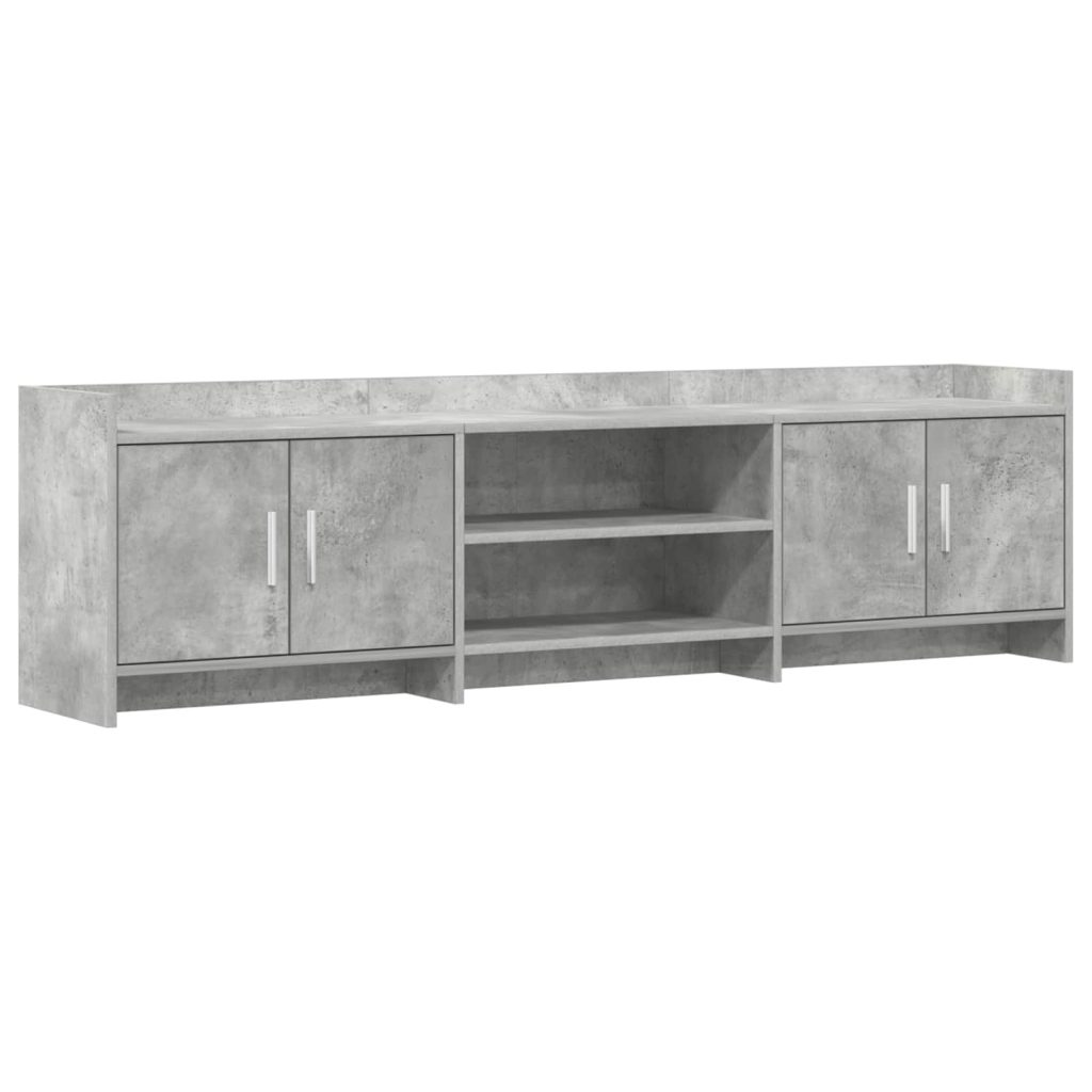 TV-kaappi 168 x 33 x 47 cm Betoninharmaa Tekninen puu
