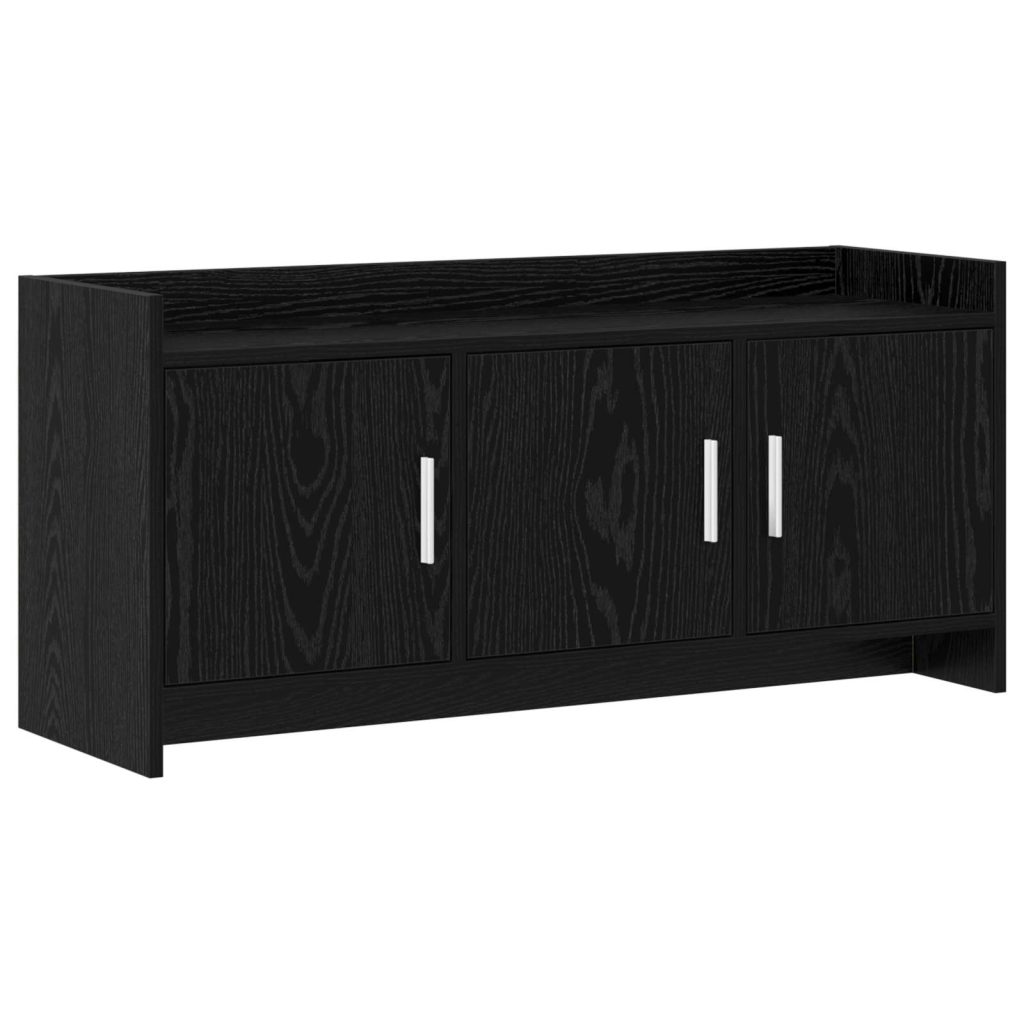 TV-kaappi 102 x 33 x 47 cm Musta tammi Tekninen puu