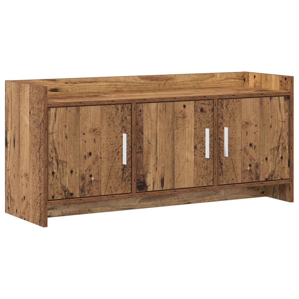 TV-kaappi 102 x 33 x 47 cm Vanha puu Tekninen puu